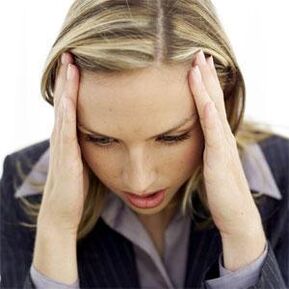 dolor de cabeza para la osteocondrosis